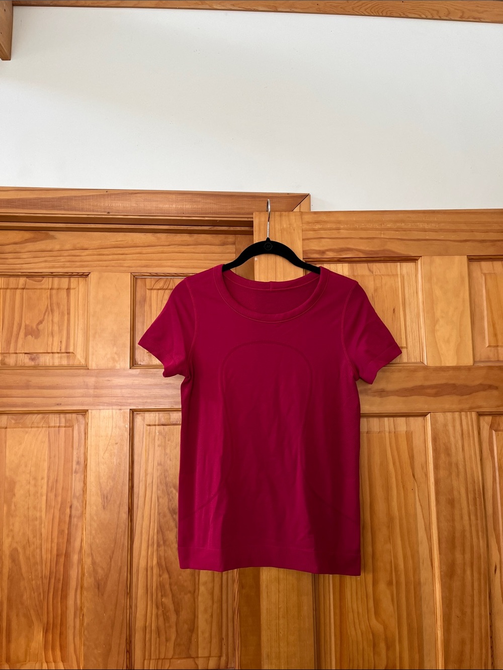 Lululemon Short-Sleeve Crewneck Top in Berry Pink